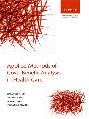 cover image of Applied Methods of Cost-Benefit Analysis in Health Care